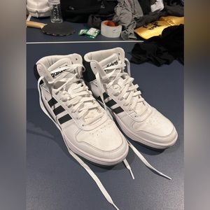 Adidas hoops 3 white and black